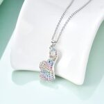 Rainbow Animal Elephant Necklace Gifts for Girls,Dainty Elephants Pendant Jewelry for Women Boys Teen Girls Elephants Lovers (Rainbow Elephant Gifts)