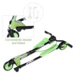 AODI Swing Wiggle Scooter, 3 Wheels Drifting Folding Kick Scooter with 4-Level Adjustable Height/Foldable for Kids/Woman/Men Age 6+ Years Old