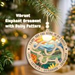 Elephant Ornament – Sisterhood & Friendship Elephant Ornament – Elephant Gifts for Women – Friendship Gifts for Women Friends – Elephant Circle Ornament – Cute Elephant Decorations