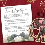 TEEBIM Elephant Ornaments – Elephant Gifts for Women – Best Friend Friendship Gifts for Women – Sisterhood, Friendship Ornament – Friends Gift for Christmas – Wood Acrylic Ornament & Card
