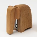 Suck UK – Elephant Stapler Elephant Gifts & Desk Accessories for Animal Lovers Unforgettable Office Desk Stationery Wooden Ornament Practical & Decorative Home Accessories Large Deco Decoration