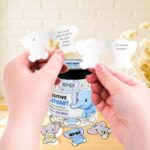 60 Positive Elephant Affirmation Cards – White Elephant Gifts For Women, Friends, Coworkers, Teens – Elephant Birthday Decoration, Xmas Gift, Thank You Gifts, Emotional Support Elephant Cards Jar