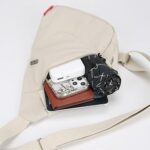 Multi-Function Crossbody Chest Bag Street Style Crossbody Chest Bag with Delta Sorority Elephant Printed – Multi (Beige)