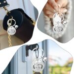 Nogeqi Inspirational Thank You Keychain with Elephant, Teacher Coworker Appreciation Retirement Gift, Employee Staff Work Anniversary Present, Motivational Keyring for Women Men