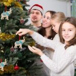 WhatSign Blue Elephant Christmas Ornament – Metal Ornament for Christmas Tree Friendship Sisterhood Decorations Hanging Ornament Keepsake Gifts for Kids Girls