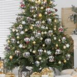 24Pcs Christmas Elephant Ornaments Jungle Safari Animal Xmas Tree Wooden Ornaments Hanging Wood Signs Crafts Reusable Christmas Tree Decor for Winter Holiday Party Home Decor Gifts, 12 Styles