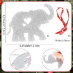 Atiloy Friendship Elephant Ornament Best Friend Birthday Gifts for Women Elephant Gifts for Women Holiday Presents for Friends Sister Birthday Gift