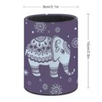 XUWU Cute Elephant Pen Holder Pencil Organizer Cute Pencil Cup Desk Decor Makeup Brush Holder PU Multifunctional Office Suppliesfor Home Classroom School