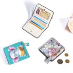 Toughergun Wallet Women Rfid Blocking Small Compact Bifold Luxury Leather Pocket Wallet Ladies Mini Purse with ID Window