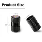 Vanphai Rainbow Elephant Valve Stem Caps 4 Pcs Aluminum Tire Valve Caps Universal Dust Proof Stem Covers for Cars Trucks Motorcycles Bicycles