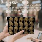 Forest Charger Golden Patterned Elephant Makeup Bag, Ethnic Style Cosmetic Pouch, Decorative Elephant Toiletry Bag, Unique Travel Makeup Organizer, Boho Chic Beauty Essentials Bag