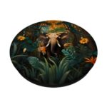 A Painting of an Impressive Jungle Elephant, An Elephant PopSockets Adhesive PopGrip