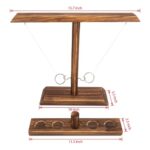 DreamToyz Ring Toss Games for Adults, Yard Games, Patio Decor, Outdoor Indoor Games, Wooden Hook and Ring Game for Bars, Home, Party, Christmas Games, White Elephant Gifts, 15.7″ X 13″ Large Size