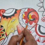 Anna by Anuschka Women’s Original Hand-Painted Genuine Leather Ladies Wallet – Retro Elephant Ivory