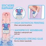 FALIMITLESS Cute Elephant Sticker 3Pcs Decals Vinyl Waterproof – Journaling Self-Affirmation Positive Elephant Sticker for Water Bottles, Phone Laptop