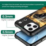 OKBUOK for iPhone 17 Pro Max Magnetic Case, Compatible with Magsafe Pattern Cover Orange African Elephant