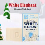 Duke Cannon Supply Co. White Elephant Bar Soap – 10oz Large Soap Brick with Citrus Musk Scent – Holiday Gag Gift, Funny White Elephant Gift Idea