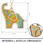 Elephant Gifts for Women, Elephant Ornament Gift with Story Card, Mandala Christmas Ornaments, Best Friend Birthday Gifts, Friendship Gift for Women, Birthday Gift for Mom