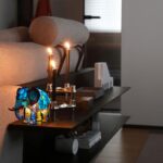 XWNGDAFEVF Retro Animal Style Stained Resin Series Table Lamp Home Decor Animal-Shape Night Light Bedside Desktop Lamp for Holiday Birthday Gift, Elephant