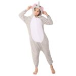 WOYASIM Flannel Costume Onesie Kids Halloween Easter Animal Cosplay for Girls Boys One Piece Elephant 140