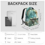 Plistiz Elephant Backpack Gifts for Girls Boys Kids Teens, Travel Backpacks Laptop Rucksack, Bookbag, Elephant & Fairy Moonlit Back Pack Accessories Bags for School, Work, Outdoor Adventures