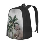Ohiokwei Elephant Backpack,16.5 Inch small Travel Daypack Sports Bag Laptop Backpack for Men Women
