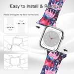Elephant Watch Band Compatible with Apple Watch 38mm 40mm 41mm 42mm 44mm 45mm 49mm Silicone Wristbands Strap Replacement for Apple Watch SE Ultra iWatch Series 10/9/8/7/6/5/4/3/2/1 Women Men Gifts ?38mm/40mm/41mm/42mm series10?