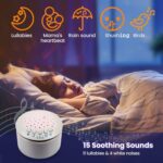 BEREST Baby Elephant Soother Toy with Starry Night Light Projector, Shushing Heartbeat Plush Stuffed Animal with Lullaby Music & White Noise for Newborn Sleep Aid, Perfect Infant Shower Gift