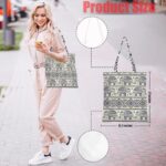 Hanamiya Na Elephant Gifts Tote Bag with Zipper Pockets, Vintage Elephant Tote Bag Aesthetic Reusable Shopping Grocery Bags Birthday Gifts for Women, Weekender Bags